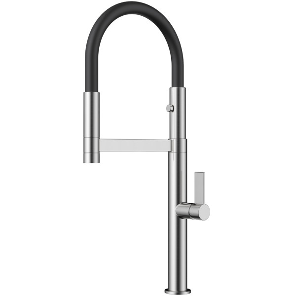 Смеситель для кухни Omoikiri Osaka BN-BL с гибким изливом черный (4994331)