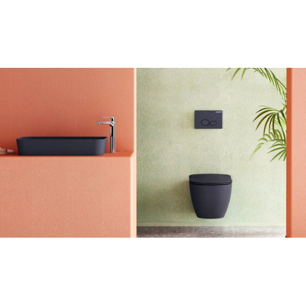 Унитаз подвесной Creavit Free 35,5x51x35 черный матовый (FE320-11SM00E-0000)