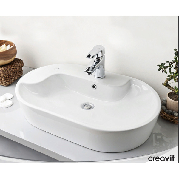 Раковина мебельная Creavit Topic 69,5x44,5 белая (TP172-00CB00E-0000)
