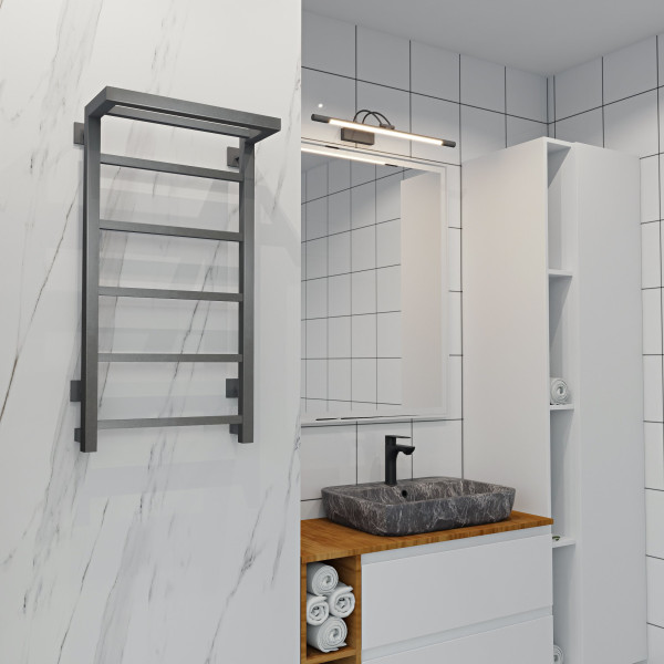 Полотенцесушитель электрический Indigo Forma 800x500 таймер, унив.подкл.RxL, Graphite Metallic (LEF80-50GFMRt) Полотенцесушитель электрический Indigo Forma 800x500 таймер, унив.подкл.RxL, Graphite Metallic (LEF80-50GFMRt)