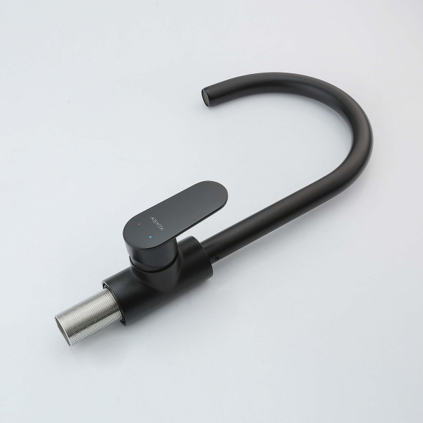 Смеситель для кухни Aquatek Ника черный матовый (AQ1882MB)