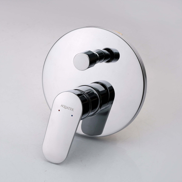 Смеситель для ваны и душа Aquatek Ника встраиваемый хром (AQ1846CR) Смеситель для ваны и душа Aquatek Ника встраиваемый хром (AQ1846CR)