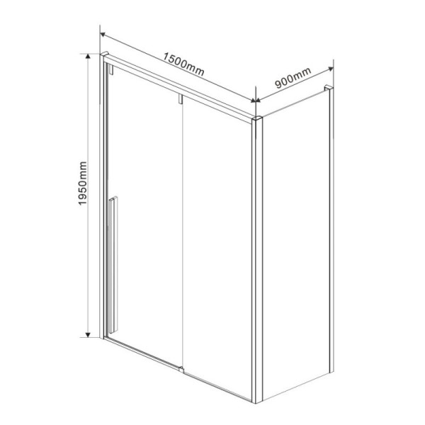 Душевой уголок Vincea Lugano VSR-1L-1 1500х900х1950 стекло прозрачное, профиль хром (VSR-1L9015CL-1) Душевой уголок Vincea Lugano VSR-1L-1 1500х900х1950 стекло прозрачное, профиль хром (VSR-1L9015CL-1)