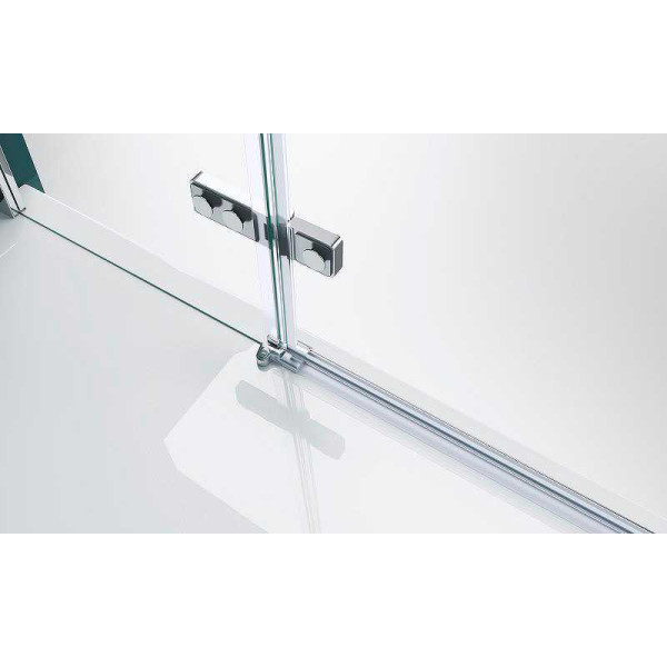 Душевая дверь Belbagno Kraft 90x195 стекло прозрачное с рисунком, профиль хром (KRAFT-B-12-60/30-C-Cr-R) Душевая дверь Belbagno Kraft 90x195 стекло прозрачное с рисунком, профиль хром (KRAFT-B-12-60/30-C-Cr-R)