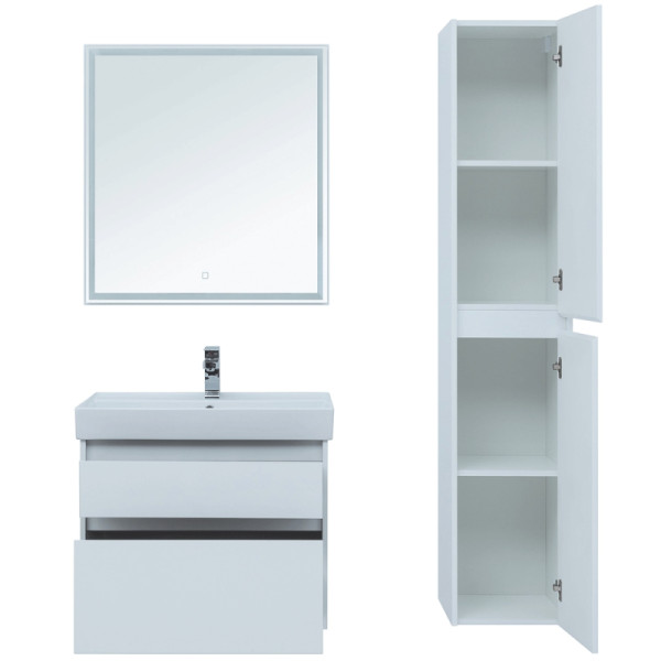 Тумба подвесная Aquanet Nova Lite 75 белый (2 ящика) (00242272)