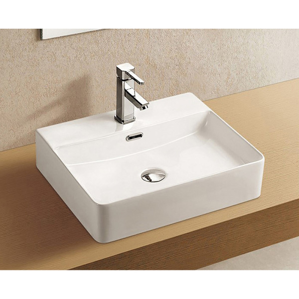 Раковина накладная Azario 50x42x12 белый матовый (AZ-2173-S-MW)