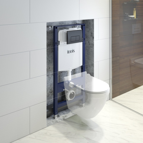 Инсталляция для подвесного унитаза Iddis с клавишей смыва Optima Home (OPH00MBi32K) Инсталляция для подвесного унитаза Iddis с клавишей смыва Optima Home (OPH00MBi32K)