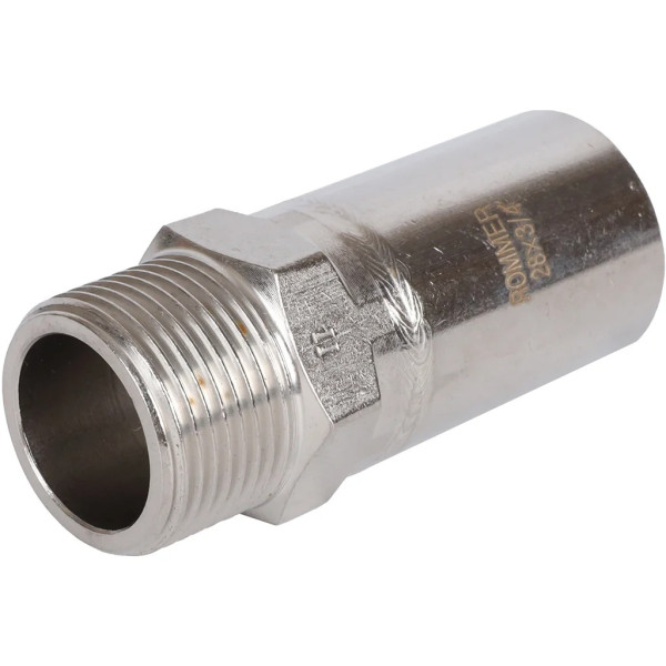 Вставка резьбовая 28х3/4"Н Rommer из нержавеющей стали (пресс) (RSS-0024-002834) Вставка резьбовая 28х3/4"Н Rommer из нержавеющей стали (пресс) (RSS-0024-002834)
