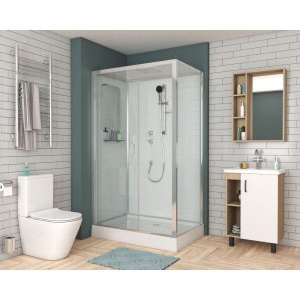 Душевая кабина Niagara Premium 1200*800*2100 стекло прозрачное, профиль хром (NG-6012-01QL) Душевая кабина Niagara Premium 1200*800*2100 стекло прозрачное, профиль хром (NG-6012-01QL)