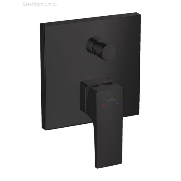 Смеситель для ванны Hansgrohe Metropol с рычаговой рукояткой СМ матовый черный (325456700)