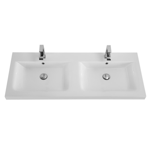 Раковина встраиваемая Cezares с двумя чашами 120x48x15,5 (CZR-1200/480-2-LV-MR-ECO)