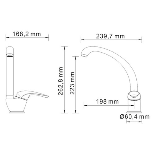 Смеситель для кухни WasserKRAFT Rossel (2807)
