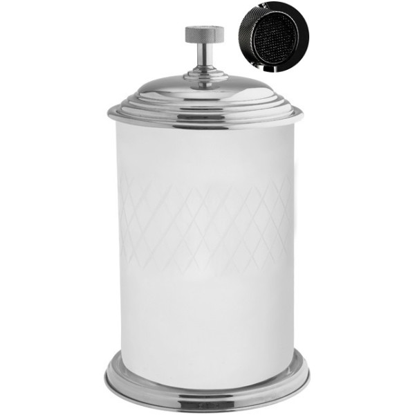 Ведро для мусора Boheme Royal Cristal 23x23x32,5 хром (10934-CR-B)