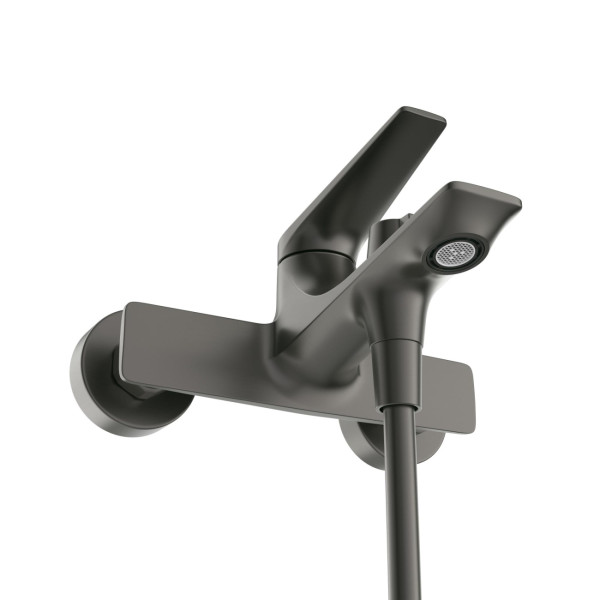 Смеситель для ванны и душа Cezares Liner оружейная сталь (LINER-VD-GM)