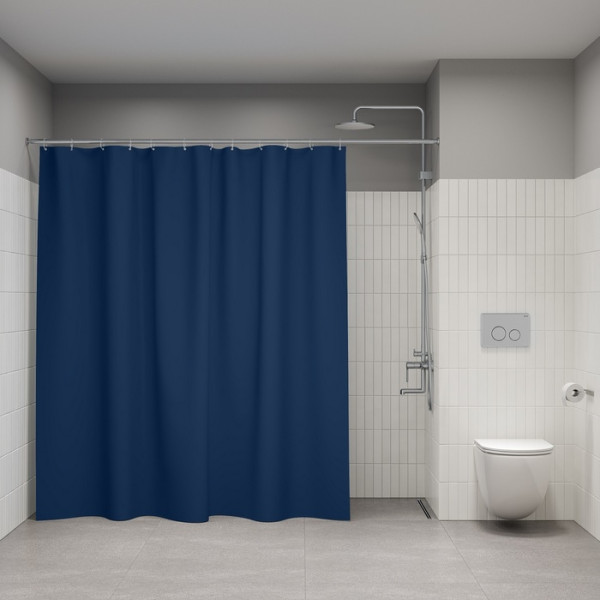 Шторка для ванн текстильная Iddis Base 240x200 серая (BL04P24i11)