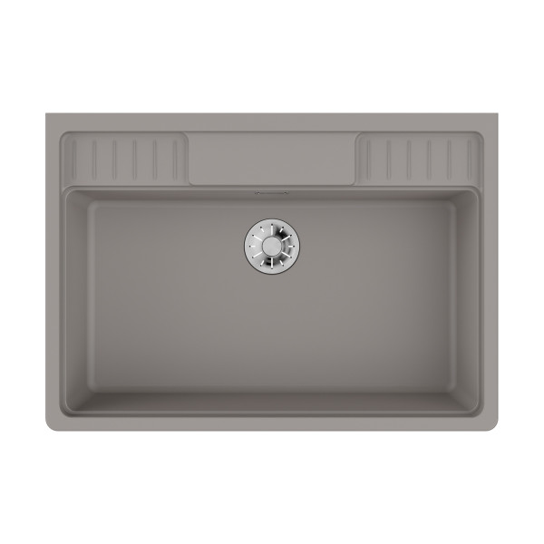 Мойка для кухни врезная Omoikiri Kinokawa 90-GR Artceramic/leningrad grey (4993854)