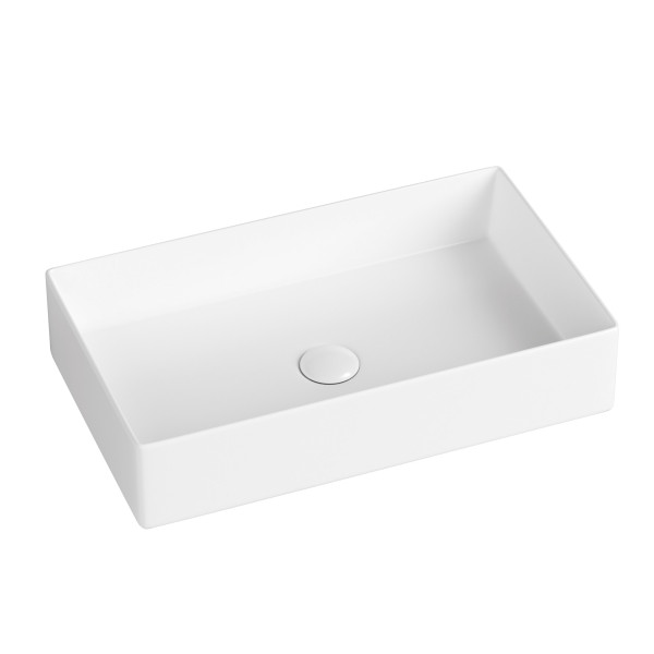 Раковина накладная Abber Rechteck 60x36x13 белая матовый (AC2220MW)