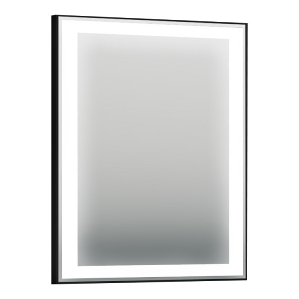 Зеркало с подсветкой Orka Lisbon 650x750 черный матовый (4000118)