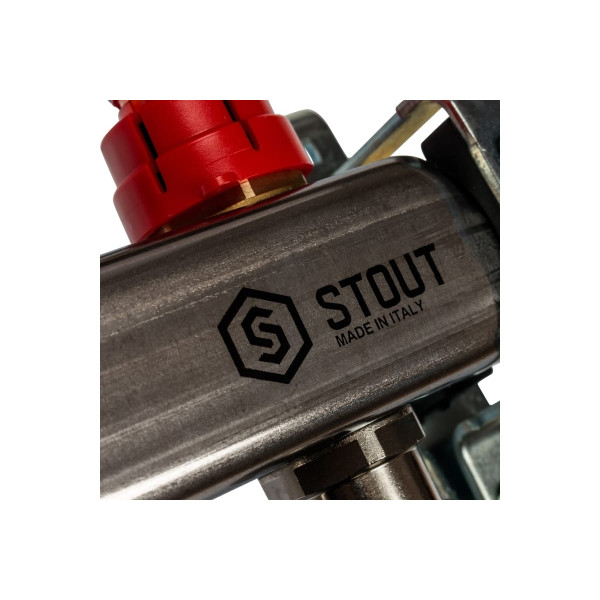 Коллекторная группа 13 отводов 1"x3/4"(18)EK с расходомерами Stout (нерж.сталь) (SMS-0917-000013) Коллекторная группа 13 отводов 1"x3/4"(18)EK с расходомерами Stout (нерж.сталь) (SMS-0917-000013)