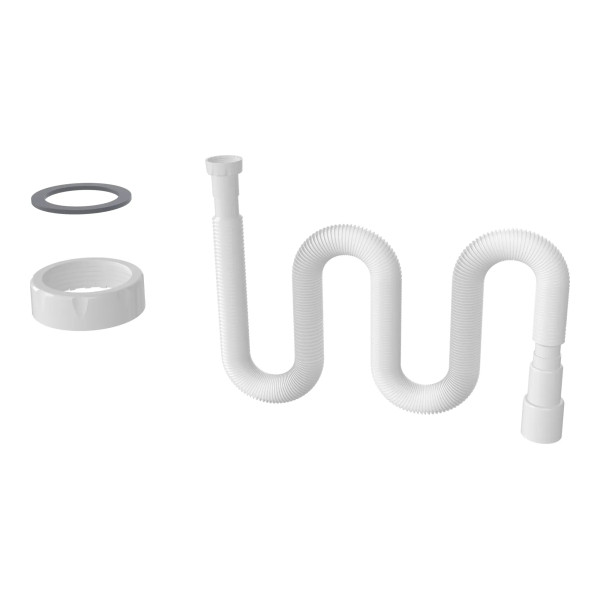 Отвод гофр. переходной 1 1/4"х40/50 (1300 мм) Nova (c плоской прокладкой) (1332)