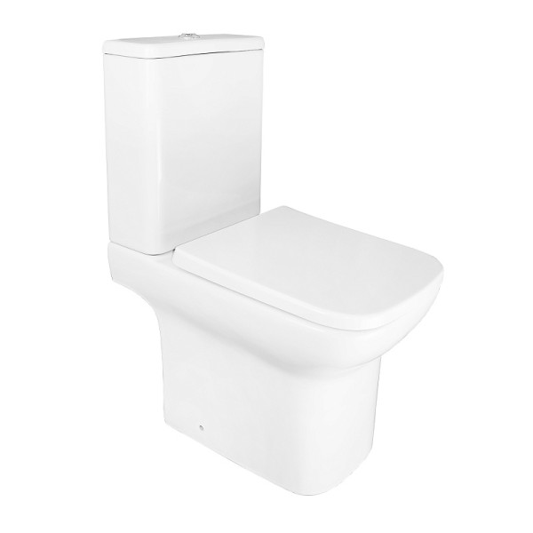 Унитаз напольный Azario Alba с сиденьем с микролифтом белый (AZ-8323 GB)