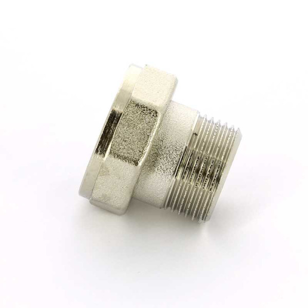 Сгон с накидной гайкой 1"х1 1/4" с плоской прокладкой Uni-Fitt IT (никель) 624N4500