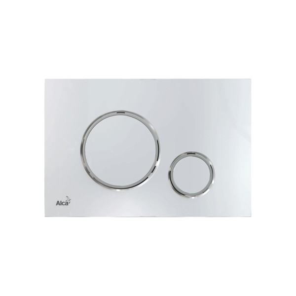 Клавиша смывная Alcaplast Thin хром глянцевый/xром матовый (M771)