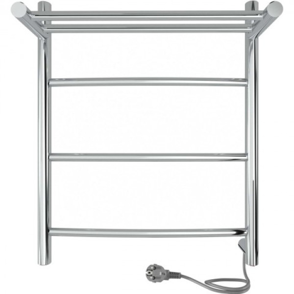 Полотенцесушитель электрический INDIGO ARC с полкой 425*500 хром, с полочкой (LCAE50-40PR)
