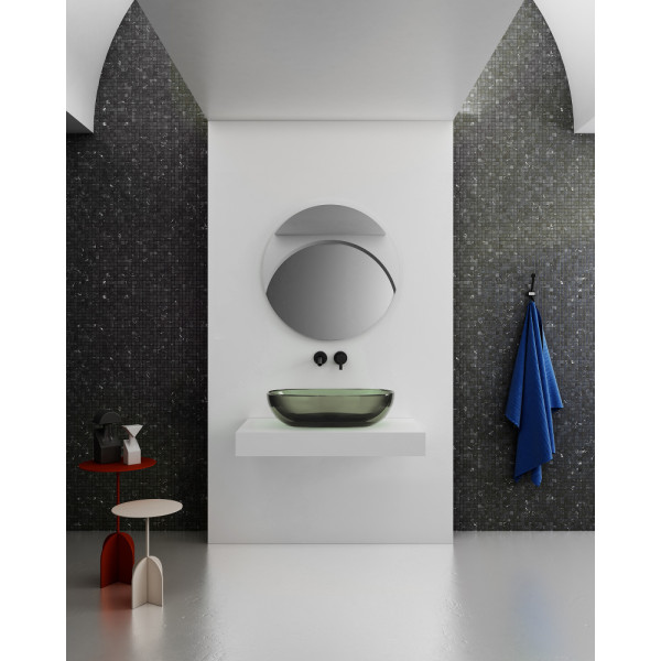 Раковина накладная Abber Kristall 600x400 оливковый (AT2805Vesuvian) Раковина накладная Abber Kristall 600x400 оливковый (AT2805Vesuvian)