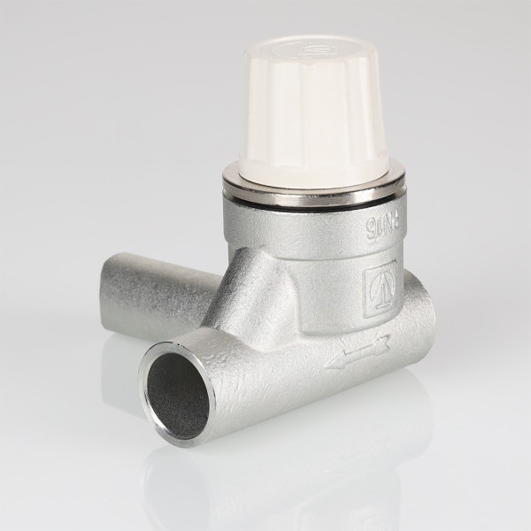 Клапан термостатический прямой (левый) 26*21*26 Valtec VT.035.L (под приварку) (VT.035.L.04)