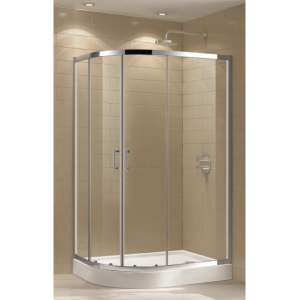 Душевой уголок Cezares Eco 120x90x190 стекло текстурное Punto (ECO-RH-2-120/90-P-Cr)