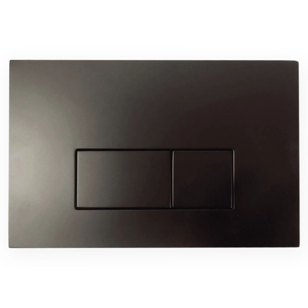 Смывная клавиша Aquanika Basic (два режима слива, механическое, черный матовый)  (01.02.01)