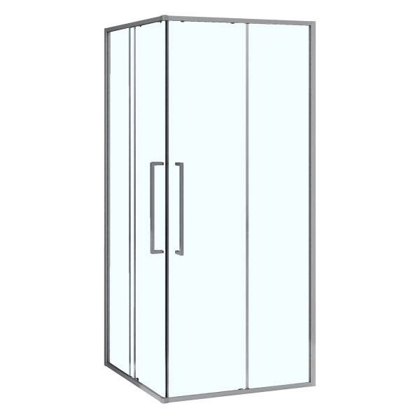 Душевой уголок Azario Shanghai 90x90x195 стекло прозрачное, профиль графит матовый (AZ-R43-90-MGR-CL)