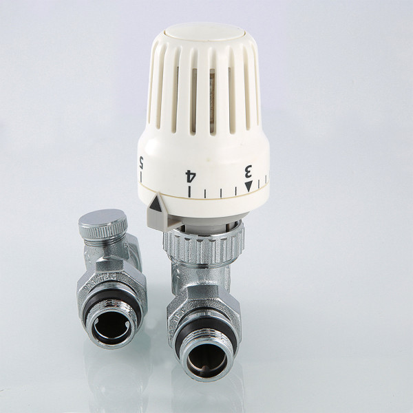 Комплект термостатический прямой 1/2" Valtec VT.046.N (3 в 1) (VT.046.N.04) Комплект термостатический прямой 1/2" Valtec VT.046.N (3 в 1) (VT.046.N.04)