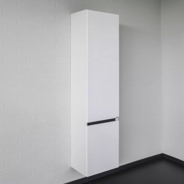 Пенал подвесной Comforty Лозанна 400x300x1600 белый глянцевый (00-00017837)