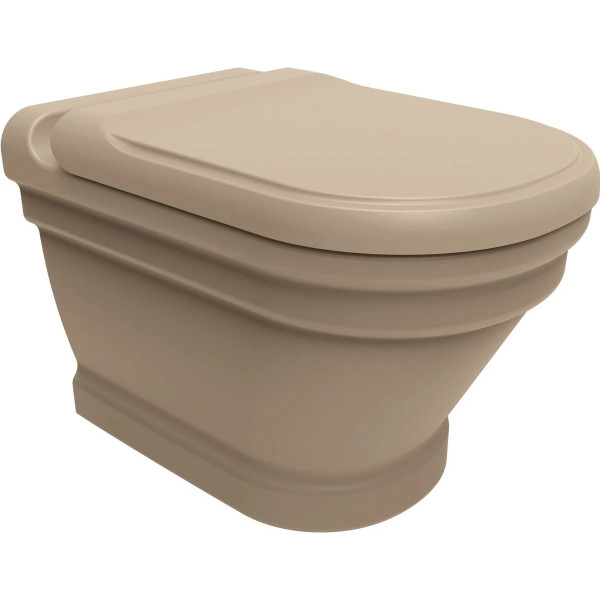 Унитаз подвесной с биде Creavit Antik 35,5x53,1x37 капучино (AN320-00CM00E-0000)