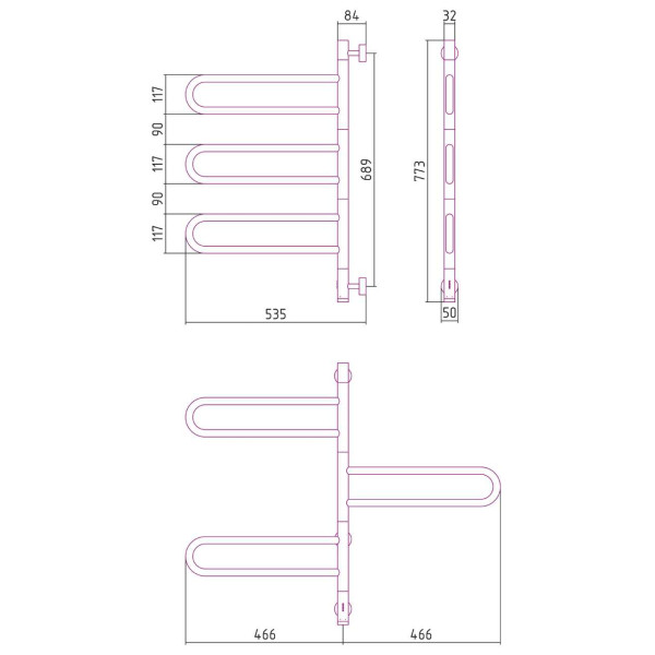 Полотенцесушитель электрический Сунержа Парео 4.0-3С 773х535 белый (12-0823-0773) Полотенцесушитель электрический Сунержа Парео 4.0-3С 773х535 белый (12-0823-0773)
