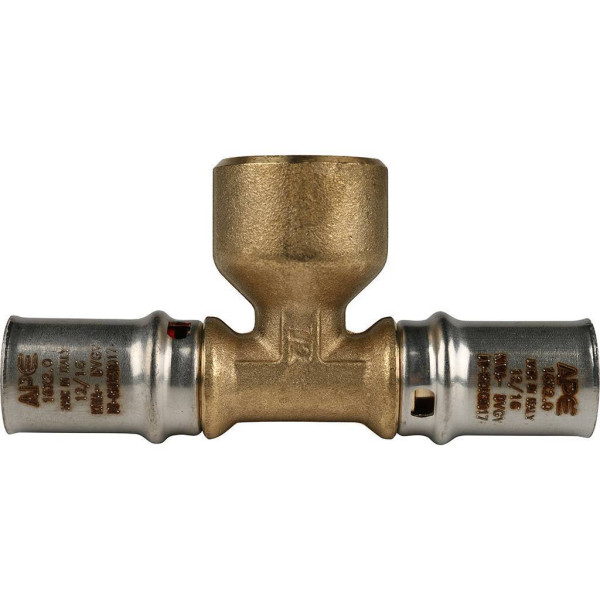 Тройник 16x1/2"Вx16 Stout (пресс) (SFP-0007-001216)