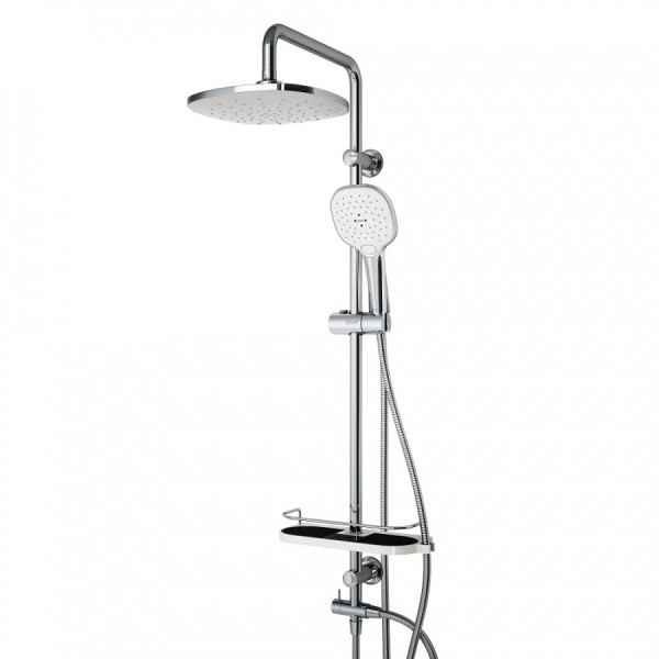 Душевой гарнитур Dorff Prime с душевым набором хром, белый (D0740000)