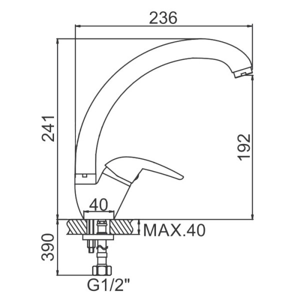 Смеситель для кухни Ledeme хром (L4138-B) Смеситель для кухни Ledeme хром (L4138-B)
