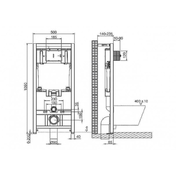 Инсталляция для унитаза BelBagno (BB002-80)