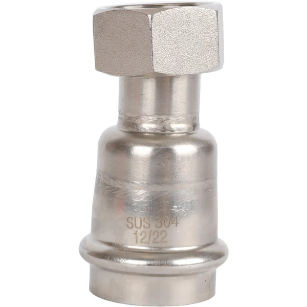 Переход 28х3/4"B с накидной гайкой Rommer из нержавеющей стали (пресс) (RSS-0026-002834) Переход 28х3/4"B с накидной гайкой Rommer из нержавеющей стали (пресс) (RSS-0026-002834)