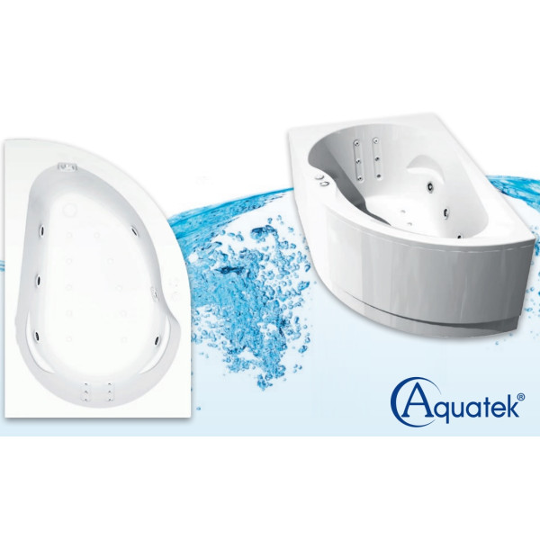 Ванна акриловая Акватек Вирго 150х100 L на каркасе, с фронтальным экраном, слив-перелив Ванна акриловая Акватек Вирго 150х100 L на каркасе, с фронтальным экраном, слив-перелив