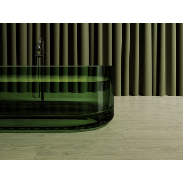 Ванна прозрачная Abber Kristall 170x75 зеленая (AT9708Emerald)