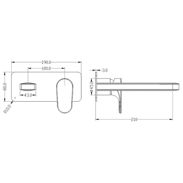 Смеситель для раковины Boheme Spectre Nickel Brush (455-NB) Смеситель для раковины Boheme Spectre Nickel Brush (455-NB)