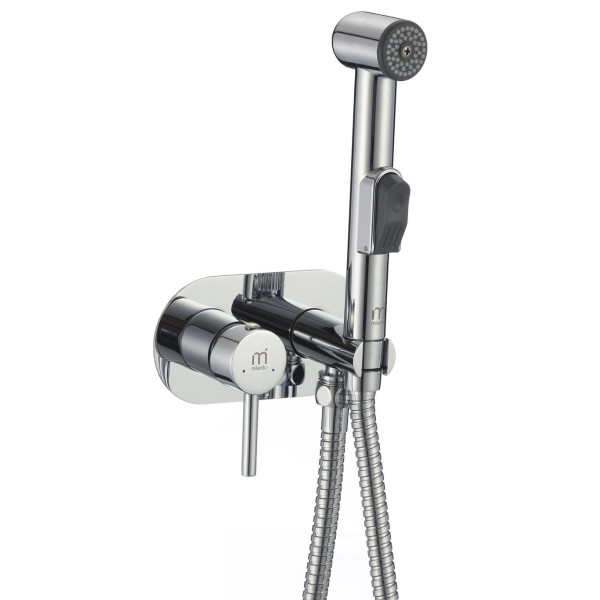 Смеситель с гигиеническим душем Milardo Tidy хром глянцевый (TIDSBR0M08)