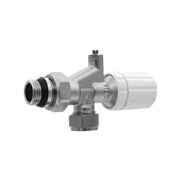 Клапан термостатический угловой 1/2" (осевой, с доп. уплотнением и воздухоотводчиком) (VR321A)