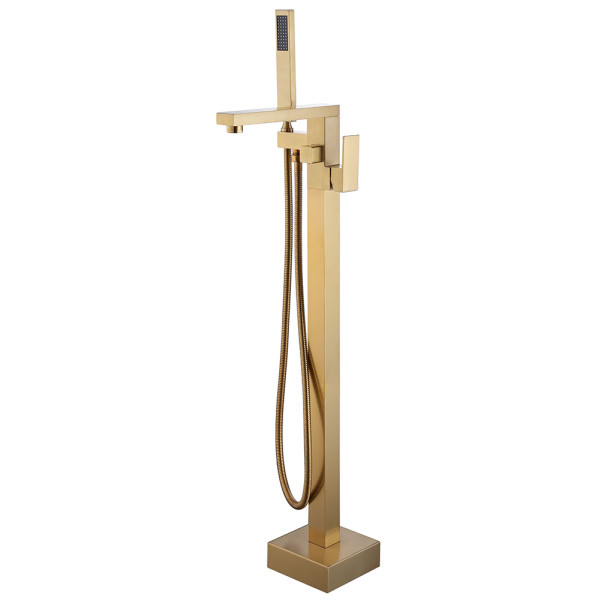 Смеситель напольный Abber Daheim золотой (AF8215G)