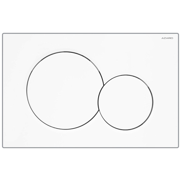 Клавиша смывная Azario глянцево-белая (круглая)