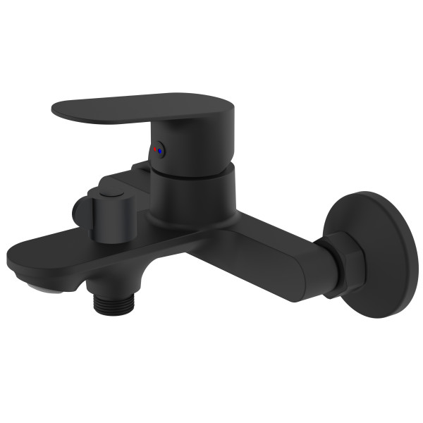 Смеситель для ванны и душа Voda Shore Black черный (SHR54B)